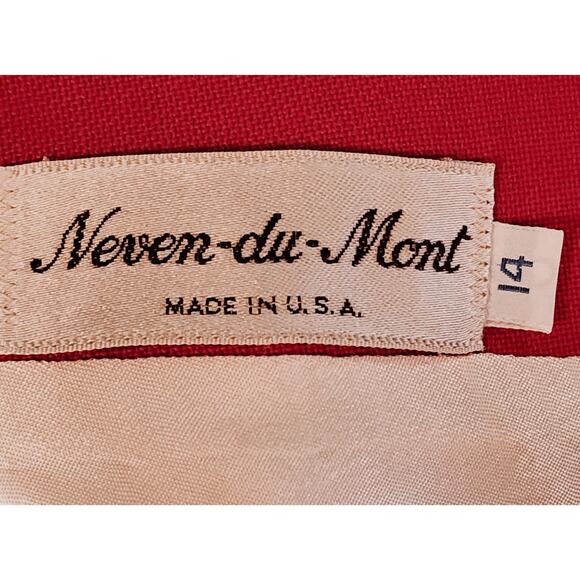 Neven-Du-Mont Couture Classic Linen Blend Blazer Size 14 Tailored Quiet Luxury - Picture 5 of 8